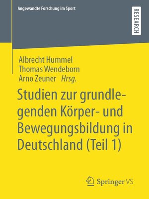 cover image of Studien zur grundlegenden Körper- und Bewegungsbildung in Deutschland (Teil 1)
